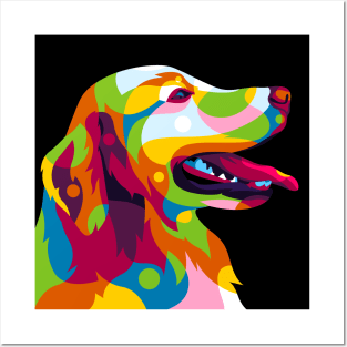 The Colorful Labrador Dog Inside Posters and Art